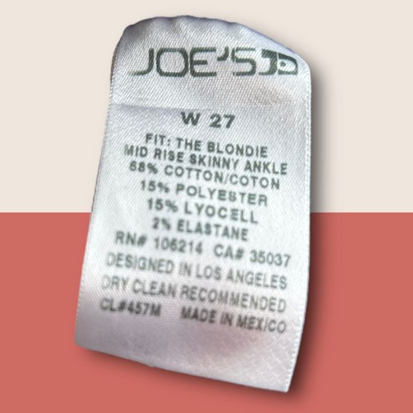 🩶 JOE'S JEANS THE BLONDIE SKINNY ANKLE GRAY HIGH RISE RAW HEM SZ 27 - Picture 10 of 10
